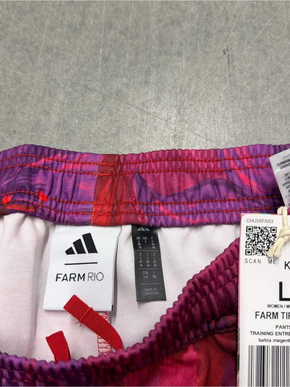 adidas x FARM Rio Pink Floral Track pants - Picture 4 of 4